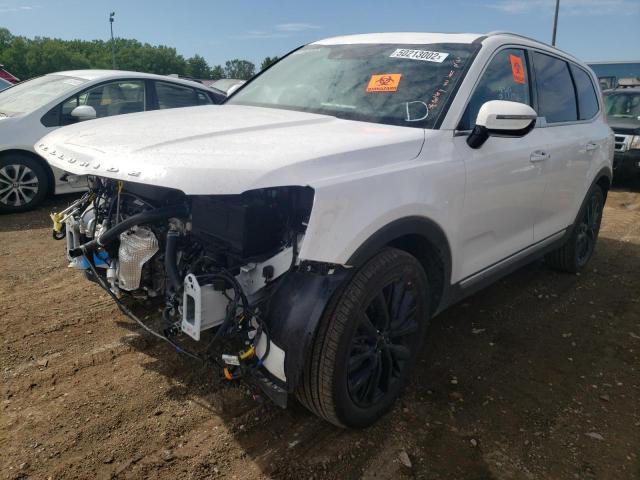 5XYP5DHC1NG268207 - 2022 KIA TELLURIDE WHITE photo 2