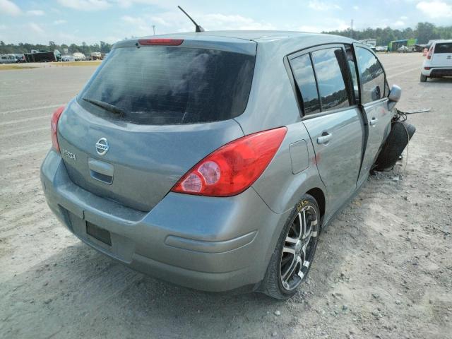 3N1BC1CP3CK266367 - 2012 NISSAN VERSA S GRAY photo 4