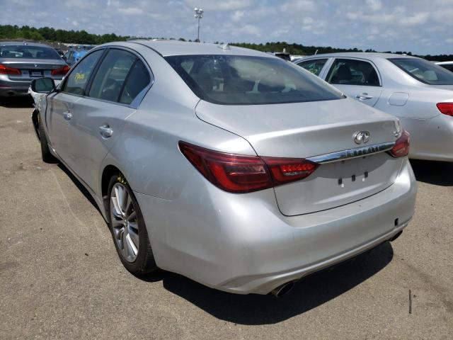 JN1EV7AP2JM362968 - 2018 INFINITI Q50 LUXE SILVER photo 3