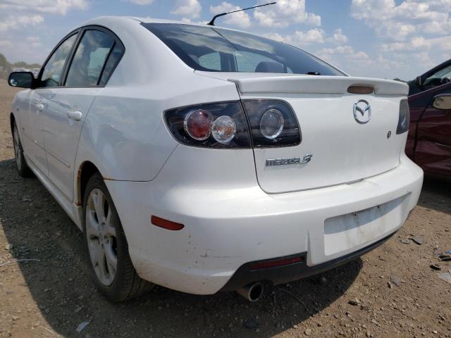 JM1BK323981136905 - 2008 MAZDA 3 S WHITE photo 3