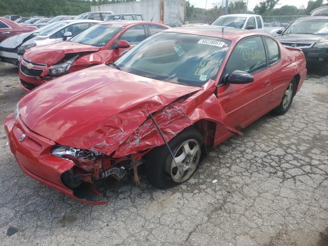 2G1WX12KX39162795 - 2003 CHEVROLET MONTE CARL წითელი ფოტო 2