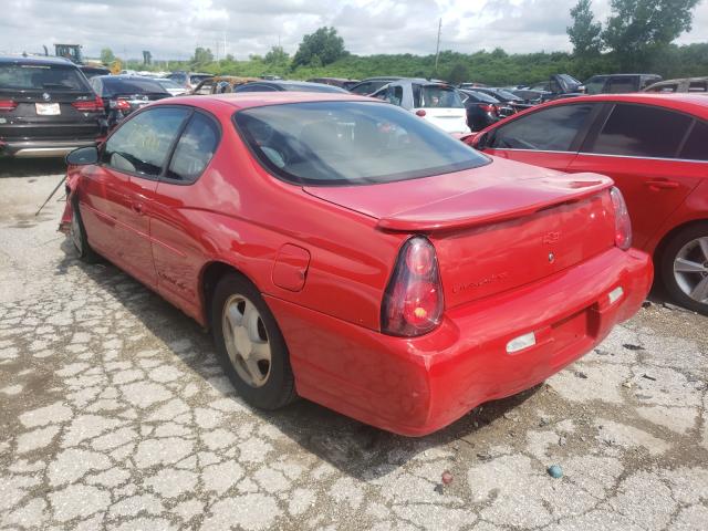 2G1WX12KX39162795 - 2003 CHEVROLET MONTE CARL წითელი ფოტო 3