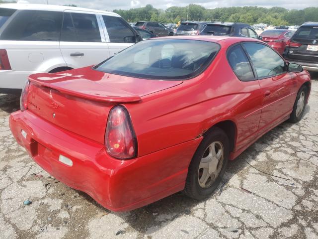 2G1WX12KX39162795 - 2003 CHEVROLET MONTE CARL წითელი ფოტო 4