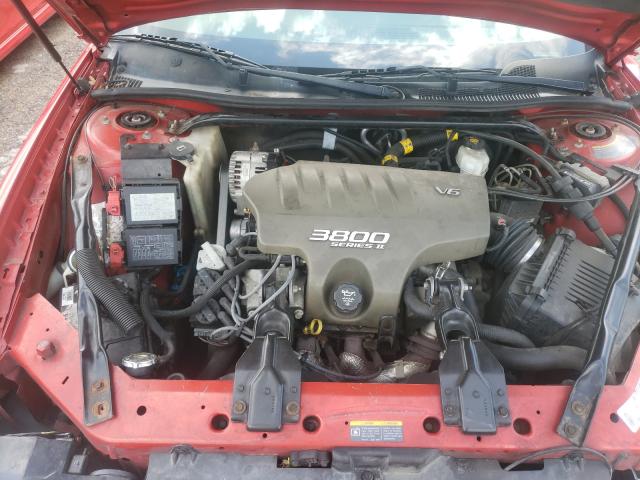 2G1WX12KX39162795 - 2003 CHEVROLET MONTE CARL წითელი ფოტო 7