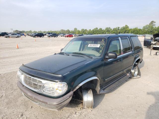 1FMDU32P0VZA87639 - 1997 FORD EXPLORER GREEN photo 2