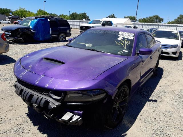 2C3CDXGJ0KH519206 - 2019 DODGE CHARGER SC PURPLE photo 2