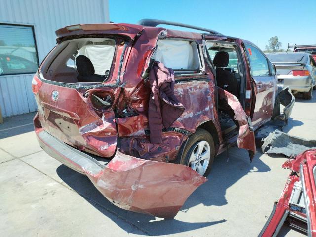 5TDKZ3DCXKS971396 - 2019 TOYOTA SIENNA LE RED photo 4