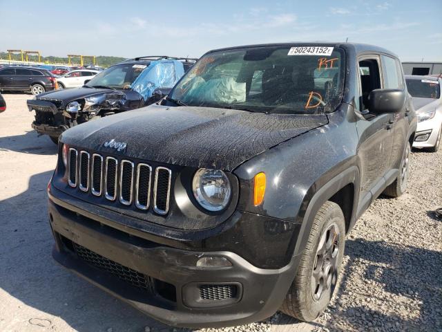 ZACCJAAT0FPC11436 - 2015 JEEP RENEGADE S BLACK photo 2