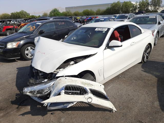 WBA3V7C5XG5A24995 - 2016 BMW 428 I SULE WHITE photo 2