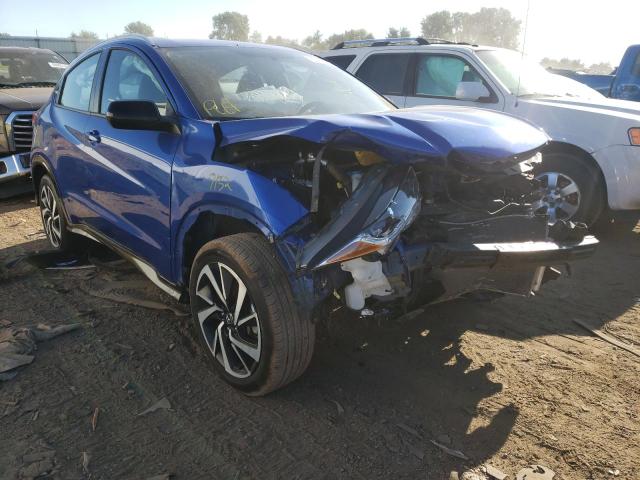 3CZRU6H11LM735724 - 2020 HONDA HR-V SPORT BLUE photo 1