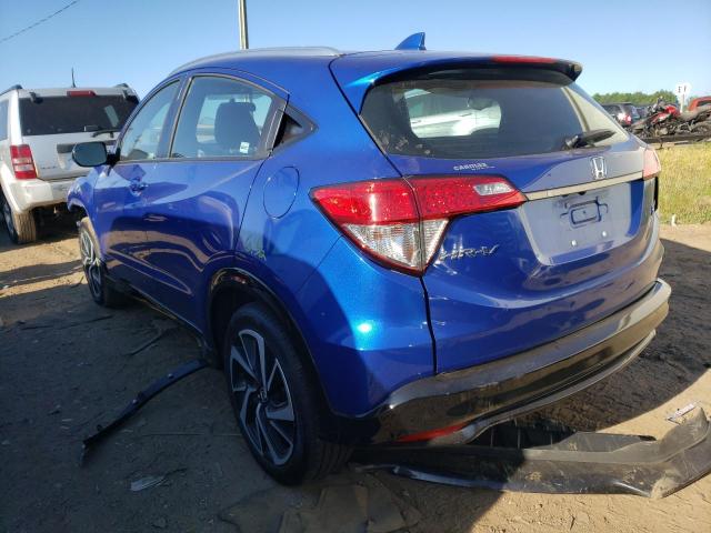 3CZRU6H11LM735724 - 2020 HONDA HR-V SPORT BLUE photo 3