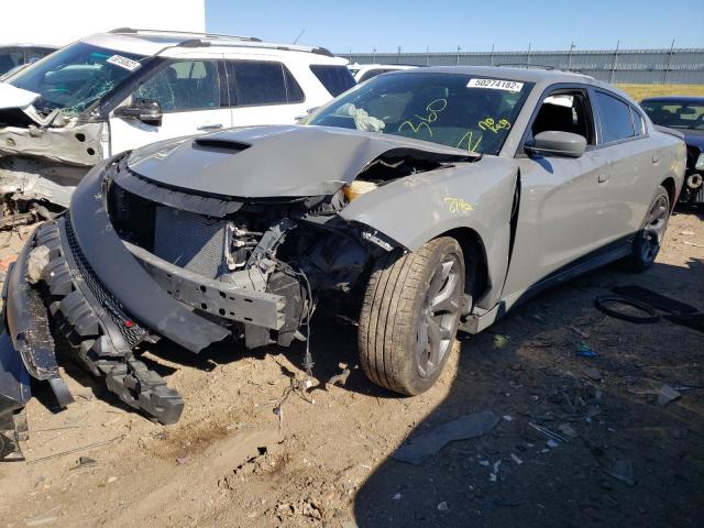 2C3CDXHG5KH584930 - 2019 DODGE CHARGER GT GRAY photo 2