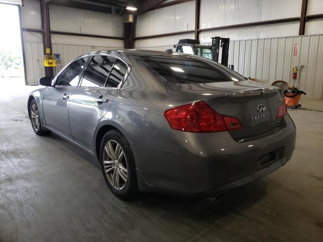 JN1DV6AP8CM812275 - 2012 INFINITI G25 BASE GRAY photo 3