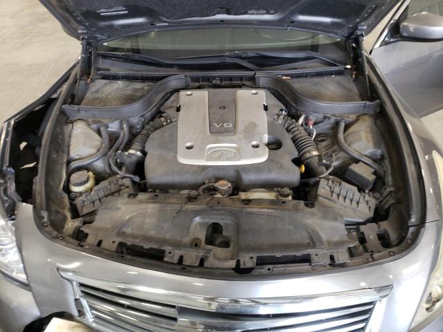 JN1DV6AP8CM812275 - 2012 INFINITI G25 BASE GRAY photo 7