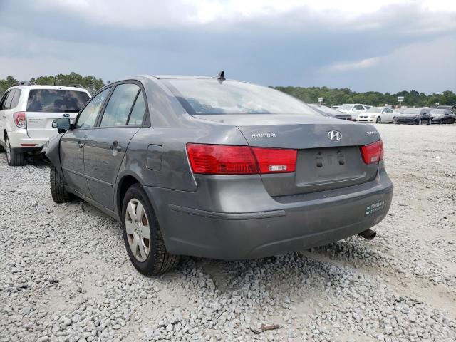 5NPET4AC0AH629954 - 2010 HYUNDAI SONATA GLS GRAY photo 3