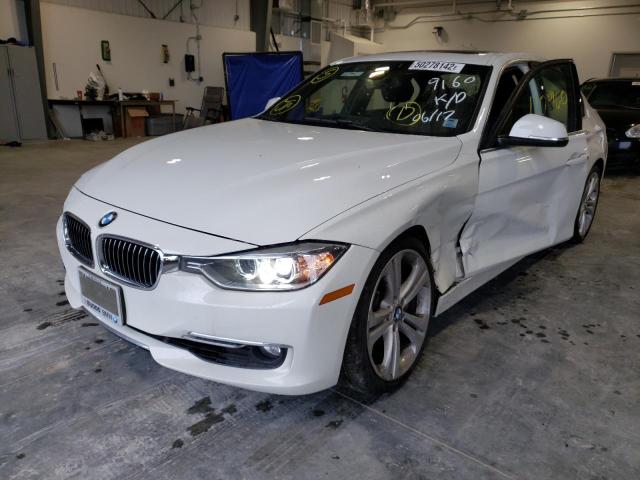 WBA3B9C5XDJ899160 - 2013 BMW 335 XI WHITE photo 2