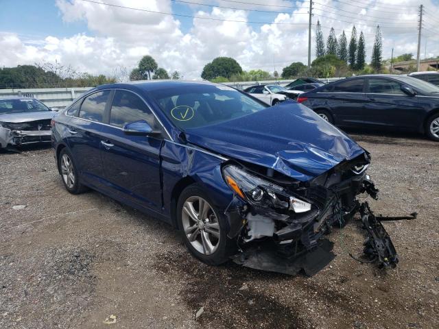 5NPE34AF3KH808999 - 2019 HYUNDAI SONATA LIM BLUE photo 1