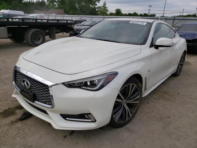 JN1CV7EL0HM320601 - 2017 INFINITI Q60 BASE WHITE photo 2