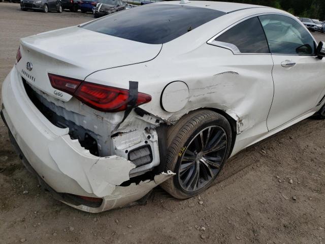 JN1CV7EL0HM320601 - 2017 INFINITI Q60 BASE WHITE photo 9