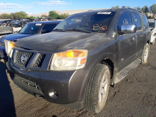 5N1AA08D98N608165 - 2008 NISSAN ARMADA SE GRAY photo 2