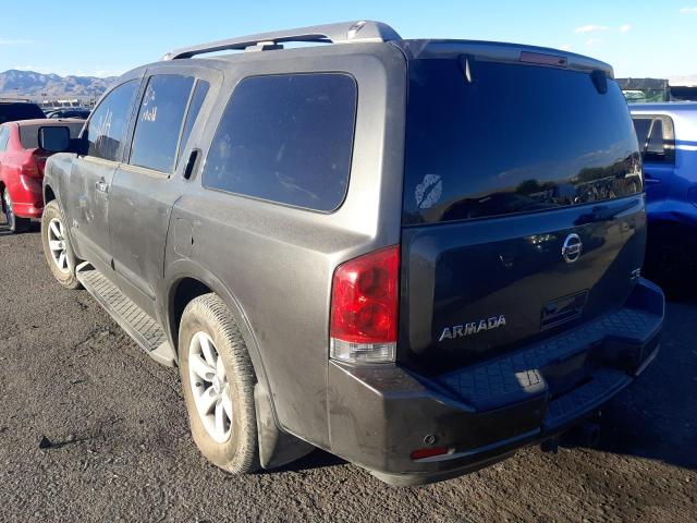 5N1AA08D98N608165 - 2008 NISSAN ARMADA SE GRAY photo 3