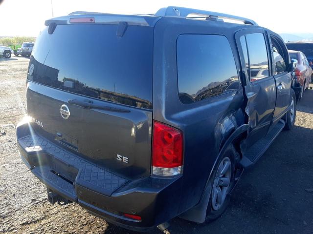 5N1AA08D98N608165 - 2008 NISSAN ARMADA SE GRAY photo 4