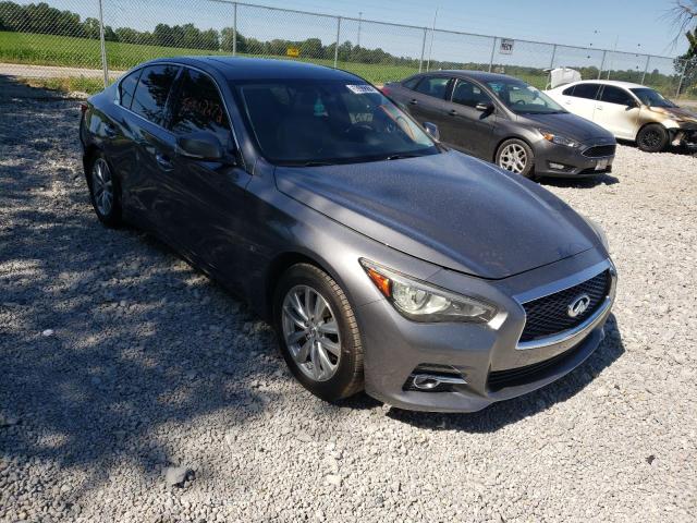 JN1BV7AR0FM409507 - 2015 INFINITI Q50 BASE GRAY photo 1