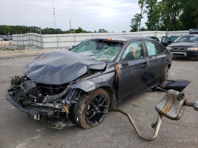 2HGFE2F51NH521713 - 2022 HONDA CIVIC SPOR GRAY photo 2