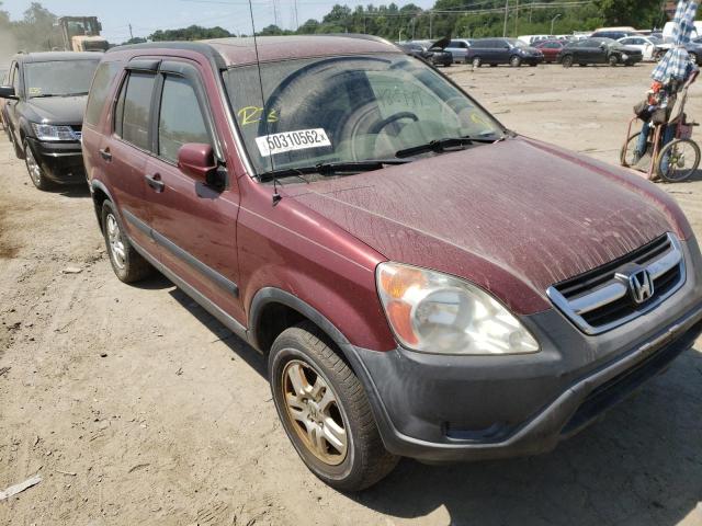 SHSRD78874U201652 - 2004 HONDA CR-V MAROON photo 1