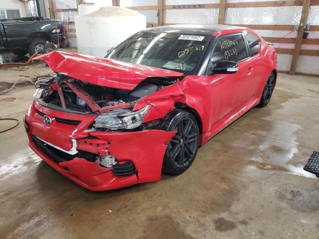 JTKJF5C70D3053819 - 2013 TOYOTA SCION TC 红色 照片 2