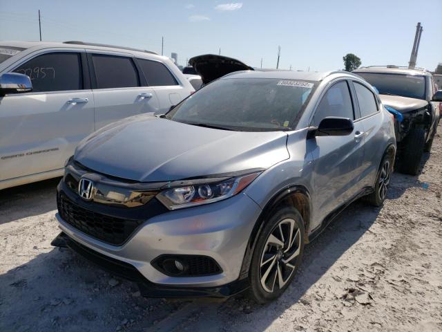 3CZRU6H12KM718106 - 2019 HONDA HR-V SPORT SILVER photo 2