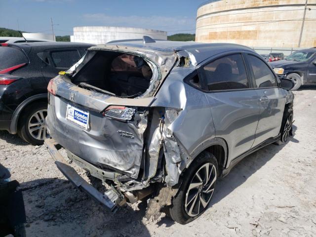 3CZRU6H12KM718106 - 2019 HONDA HR-V SPORT SILVER photo 4