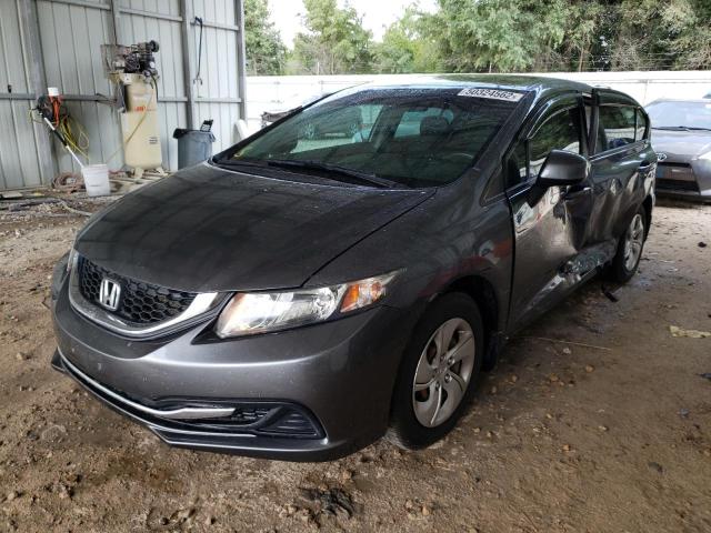 19XFB2F51DE090825 - 2013 HONDA CIVIC LX GRAY photo 2