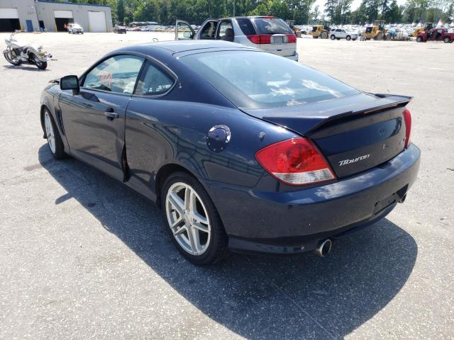 KMHHN65F96U206354 - 2006 HYUNDAI TIBURON GT BLUE photo 3