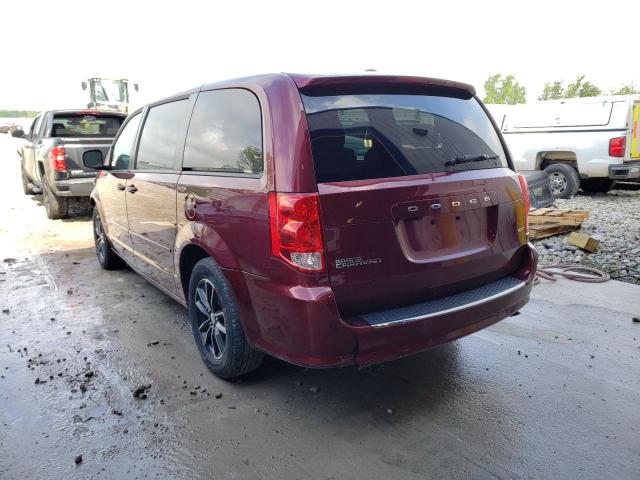 2C4RDGEG9HR626660 - 2017 DODGE GRAND CARA MAROON photo 3