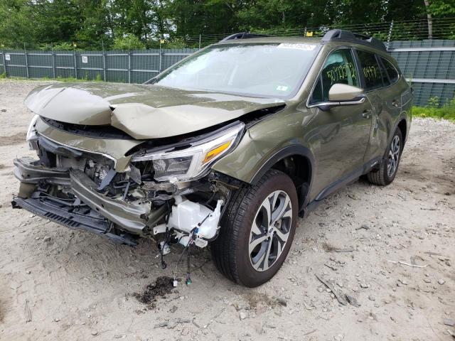 4S4BTGND9L3257824 - 2020 SUBARU OUTBACK LI GREEN photo 2