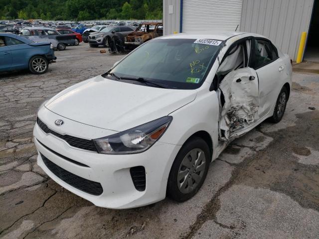 3KPA24AB6KE190788 - 2019 KIA RIO S WHITE photo 2