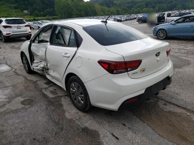 3KPA24AB6KE190788 - 2019 KIA RIO S WHITE photo 3