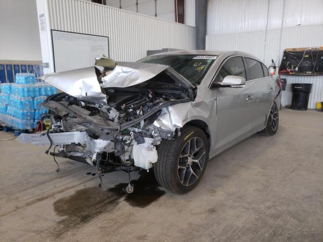 1G4G45G38GF193369 - 2016 BUICK LACROSSE S SILVER photo 2