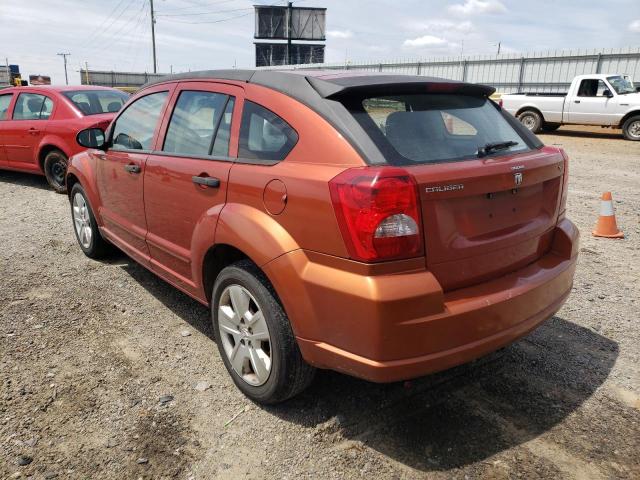 1B3HB48B77D207824 - 2007 DODGE CALIBER SX ORANGE photo 3