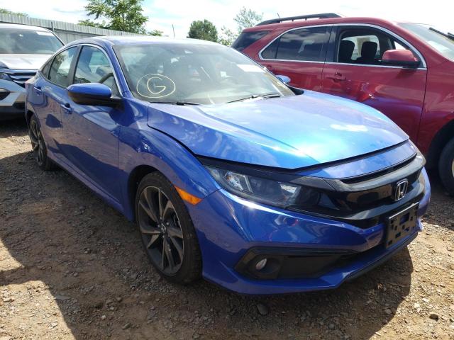 2HGFC2F80KH551720 - 2019 HONDA CIVIC SPOR BLUE photo 1