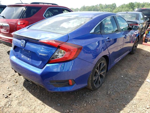 2HGFC2F80KH551720 - 2019 HONDA CIVIC SPOR BLUE photo 4
