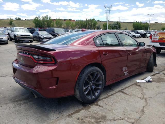 2C3CDXGJ6LH255104 - 2020 DODGE CHARGER SC BURGUNDY photo 4