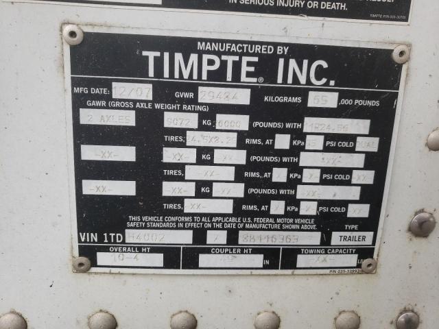 1TDH4002X8B116363 - 2008 MISC TRAILER Сұр фото 10