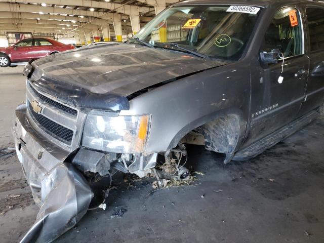 1GNFK16308J248144 - 2008 CHEVROLET SUBURBAN K GRAY photo 9