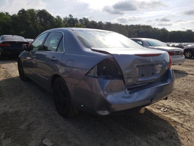 1HGCM56387A058556 - 2007 HONDA ACCORD BLUE photo 3