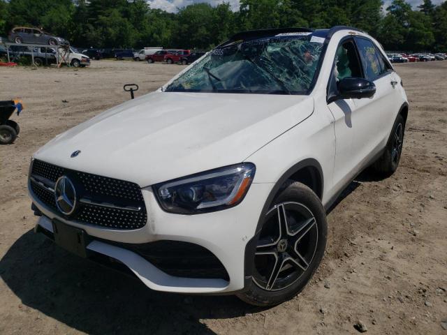 W1N0G8EB4MF910184 - 2021 MERCEDES-BENZ GLC 300 4M WHITE photo 2