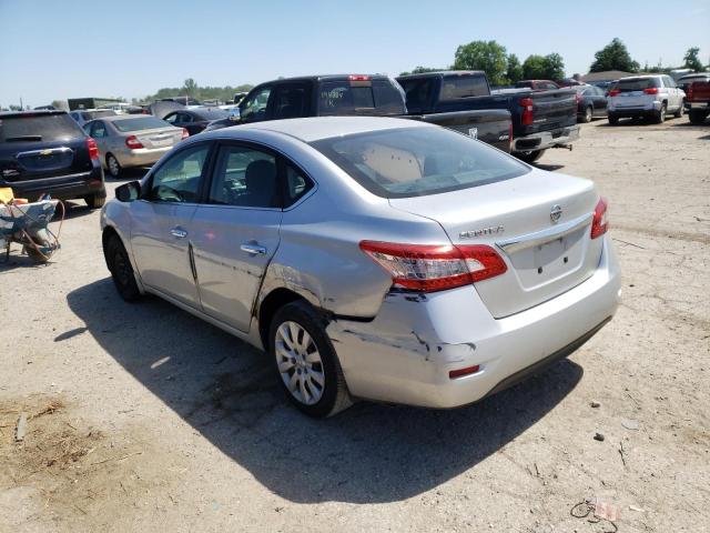 3N1AB7AP9FY324214 - 2015 NISSAN SENTRA S SILVER photo 3