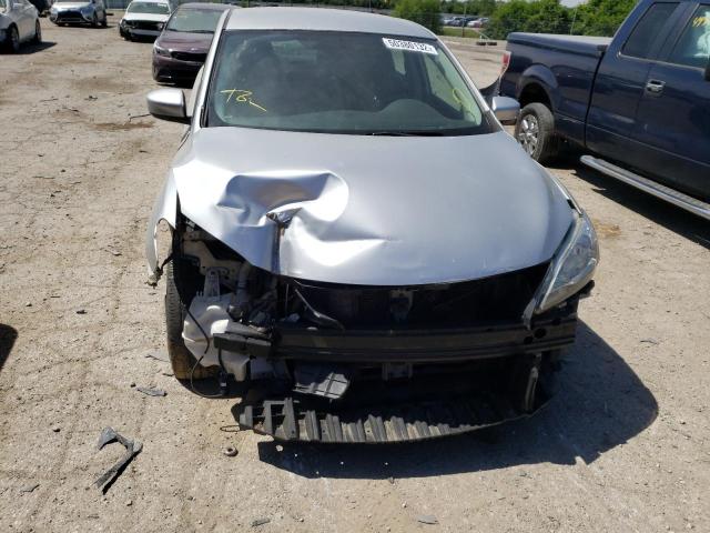 3N1AB7AP9FY324214 - 2015 NISSAN SENTRA S SILVER photo 9