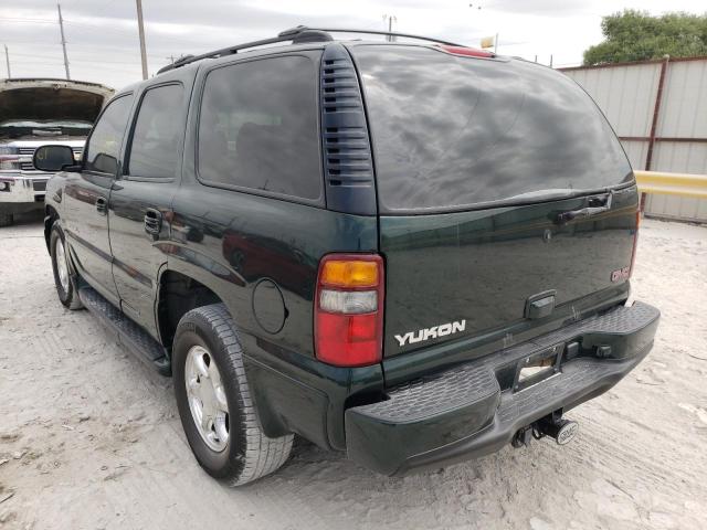 1GKEK63U02J117743 - 2002 GMC DENALI GREEN photo 3